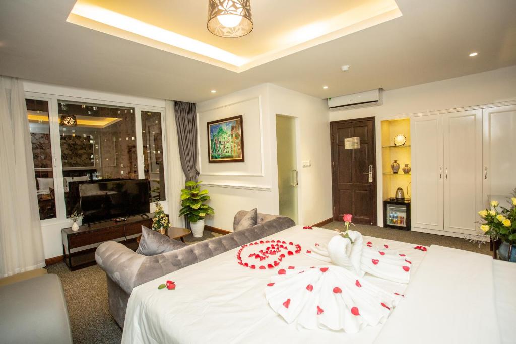 Posezení v ubytování Adeline Hotel Hanoi