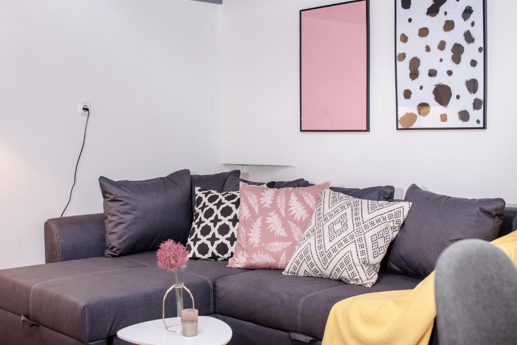 Posezení v ubytování Rainbow Dream Apartment