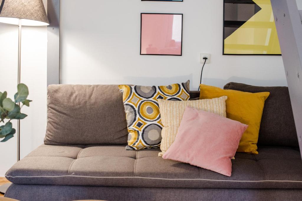 Posezení v ubytování Rainbow Dream Apartment