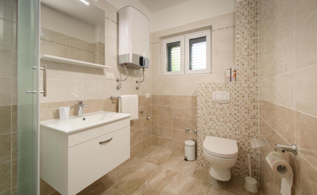 Koupelna v ubytování NERA lux apartment