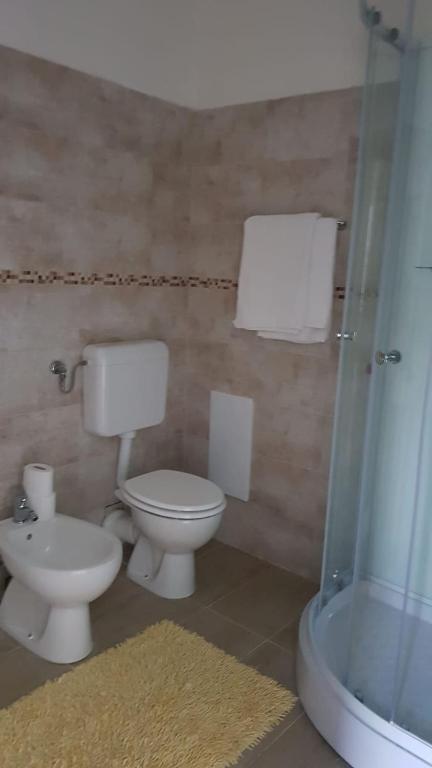 Koupelna v ubytování Albergo al lago