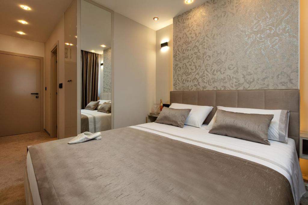 Posteľ alebo postele v izbe v ubytovaní Island View Apartment