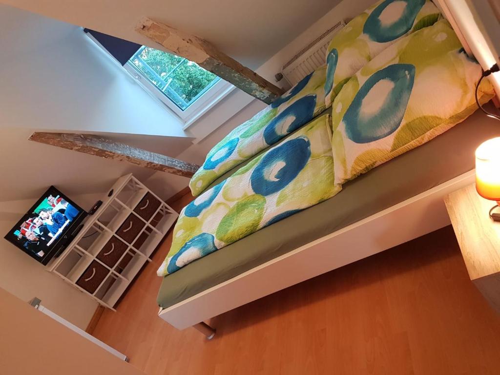 Postel nebo postele na pokoji v ubytování Flensburg City - 24h