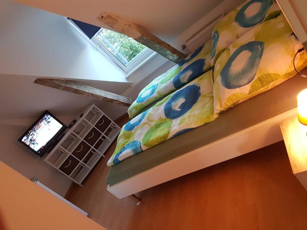 Postel nebo postele na pokoji v ubytování Flensburg City - 24h