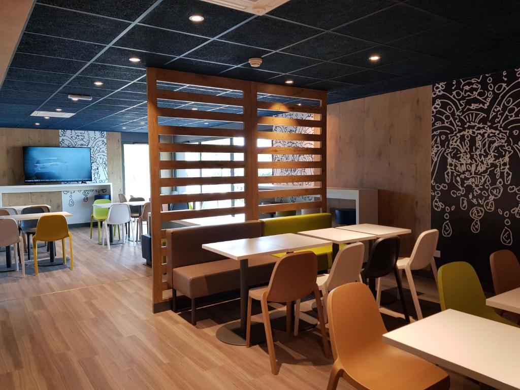 Posezení v ubytování ibis budget Cahors