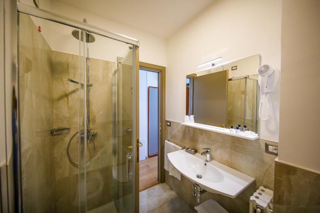 Koupelna v ubytování Hotel Lidò