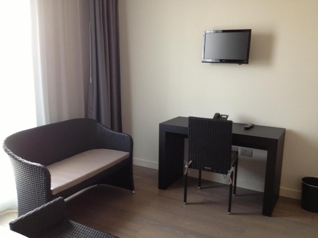 TV a/nebo společenská místnost v ubytování Tag Hotel