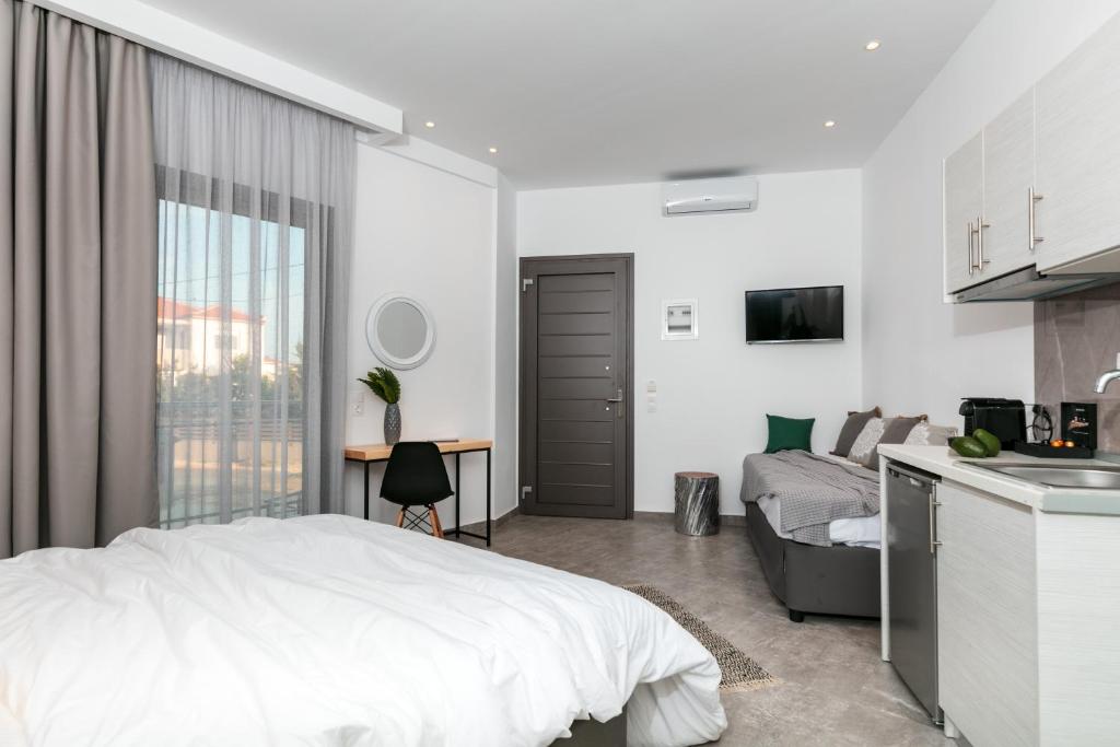 Kuchyň nebo kuchyňský kout v ubytování Delight Suites