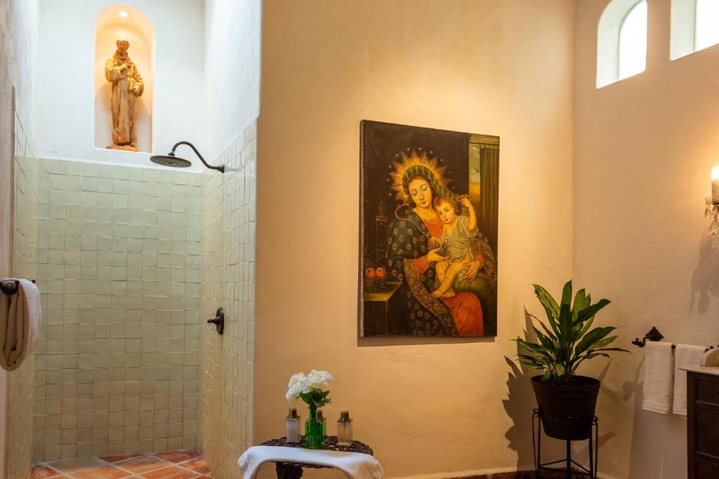 Koupelna v ubytování BellView Hotel Boutique