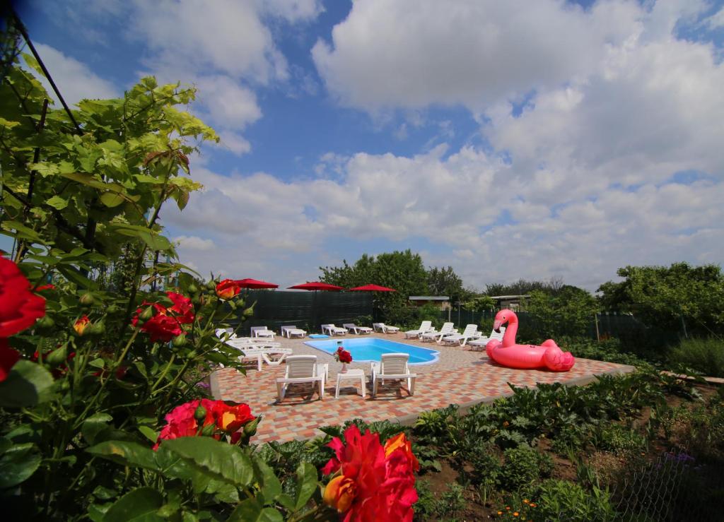 Bazén v ubytování Guest House Kamenny Dom nebo v jeho okolí