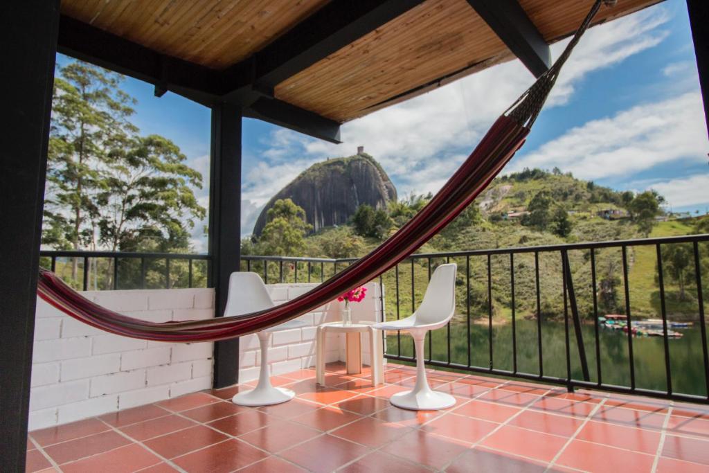 Balkón nebo terasa v ubytování Ecolodge Bahia del Peñón