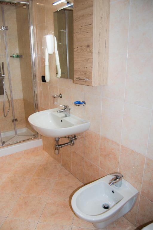 Koupelna v ubytování Hotel D'Atri