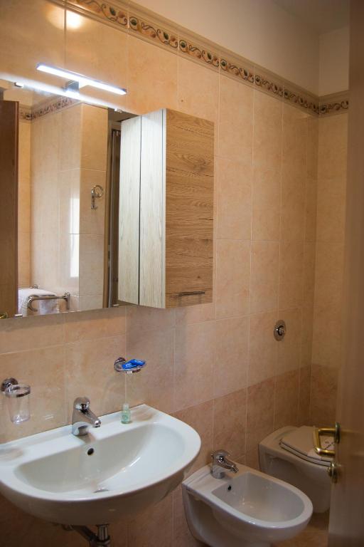 Koupelna v ubytování Hotel D'Atri