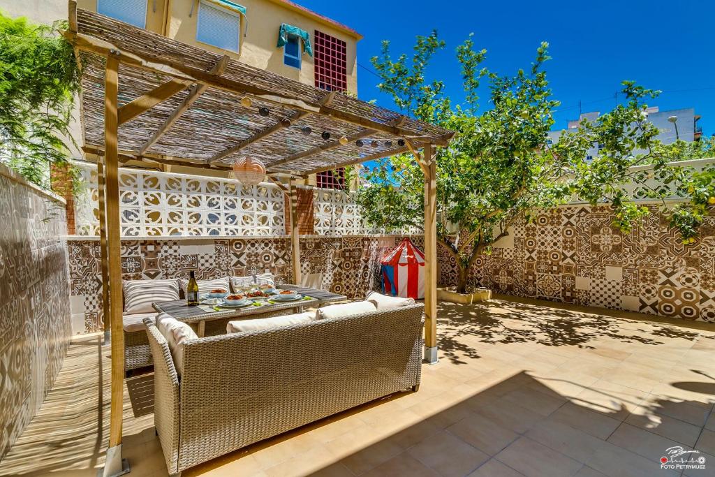 Patio nebo venkovní prostory v ubytování Apartament Lemon Paradise