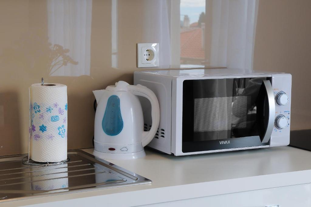 Kuchyň nebo kuchyňský kout v ubytování Apartment Petar