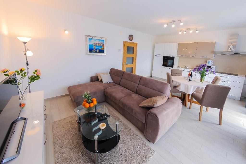 Kuchyň nebo kuchyňský kout v ubytování Apartment Petar