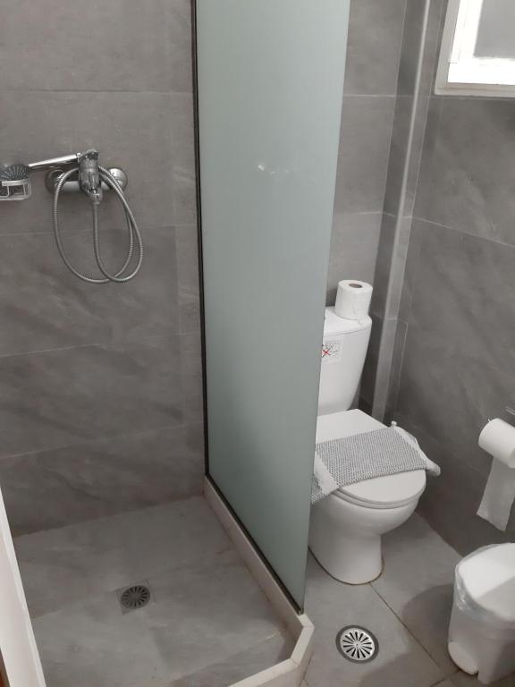 Koupelna v ubytování Pergola Hotel
