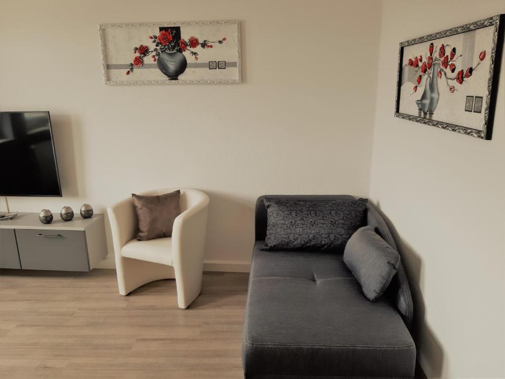 TV a/nebo společenská místnost v ubytování Hotel Fabrice