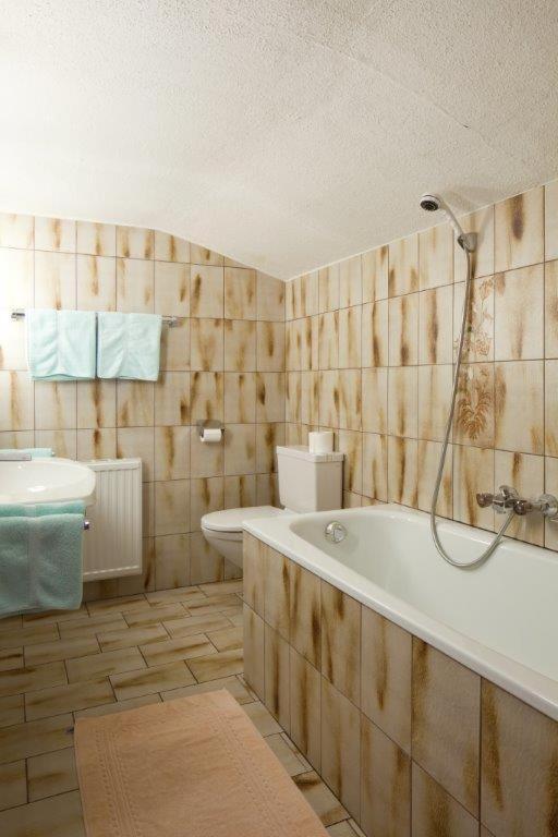 Koupelna v ubytování Haus Gamberg