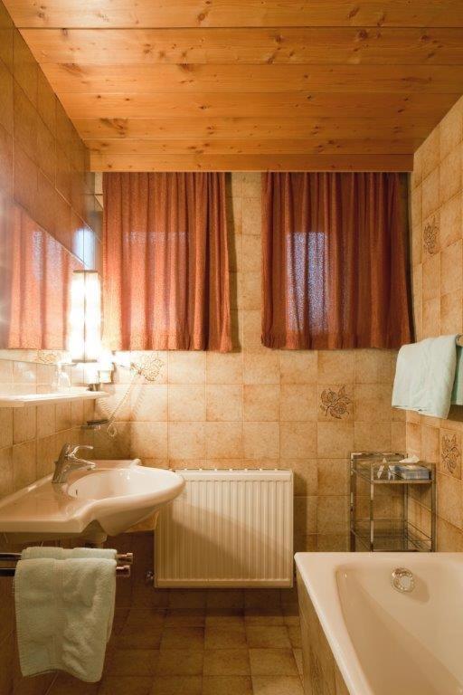 Koupelna v ubytování Haus Gamberg