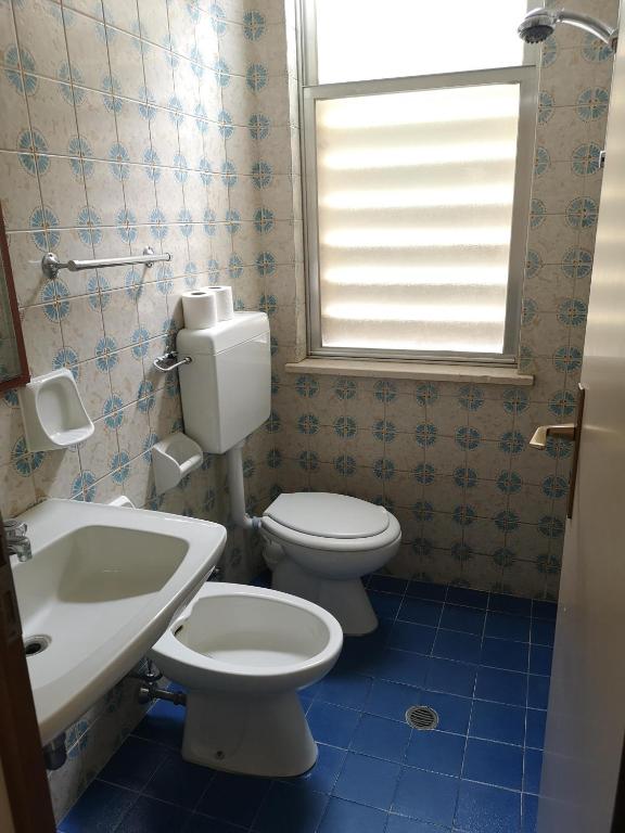 Koupelna v ubytování Hotel Rosy