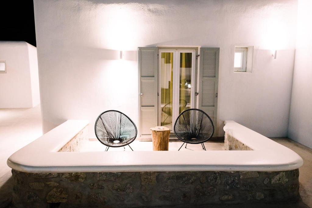 Koupelna v ubytování Abelos Mykonos