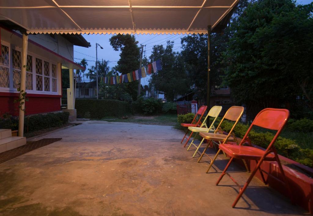 Zahrada ubytování Gibbon Backpackers Hostel