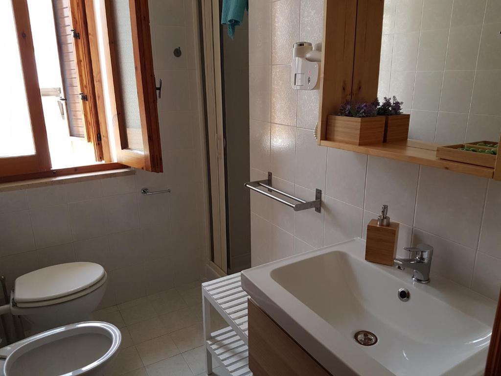 Koupelna v ubytování Residence Orsa Minore