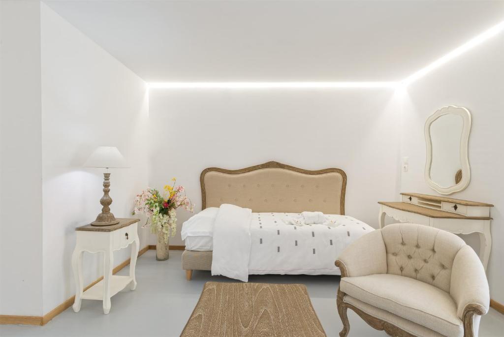 Posezení v ubytování Syros village suites