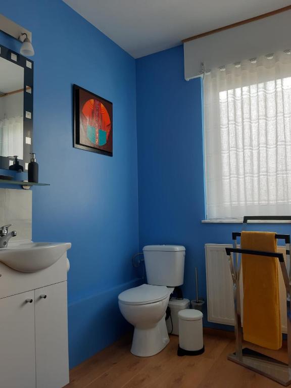 Koupelna v ubytování COSY B&B 2B