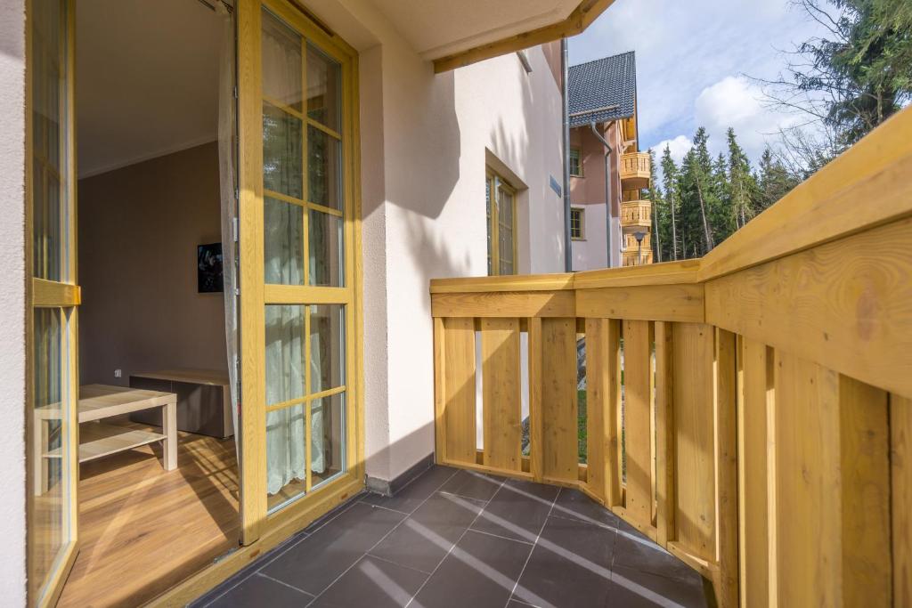 Balkón alebo terasa v ubytovaní Apartament Diana