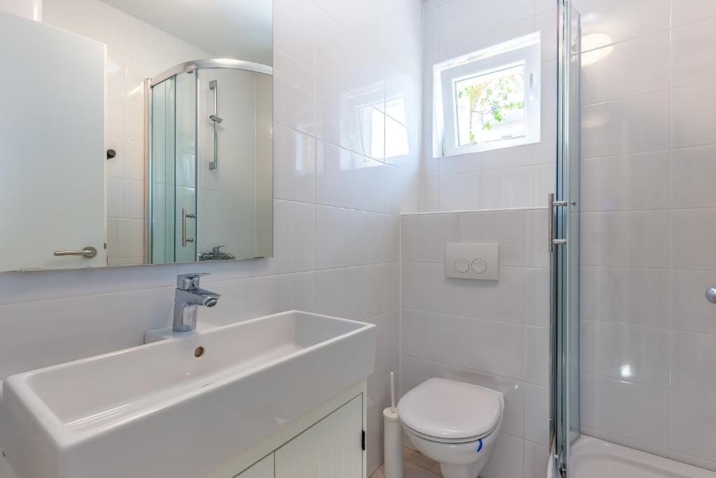 Koupelna v ubytování Apartments Selce