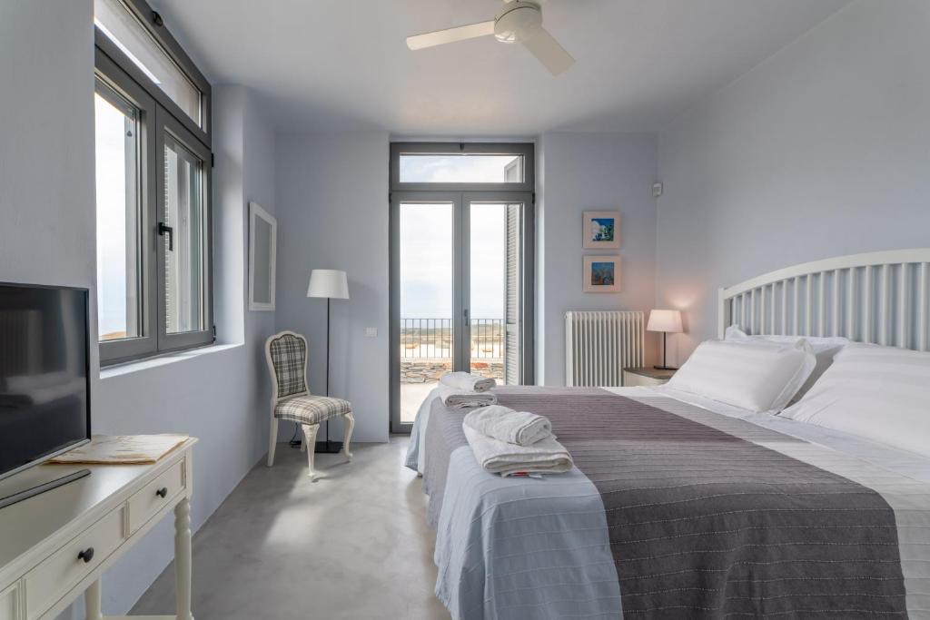 Letto o letti in una camera di Agrikea