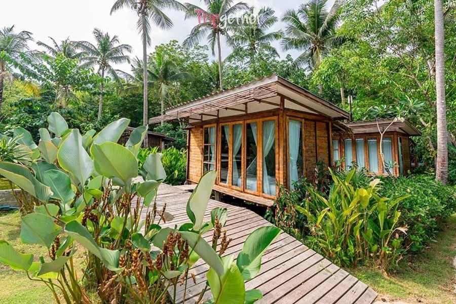 Zahrada ubytování Jungle Koh Kood Resort