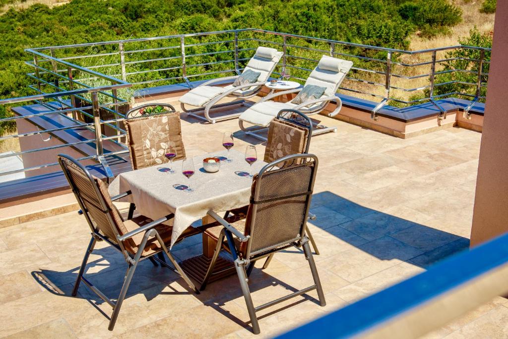 Balkón alebo terasa v ubytovaní Villa Vesna in Zadar