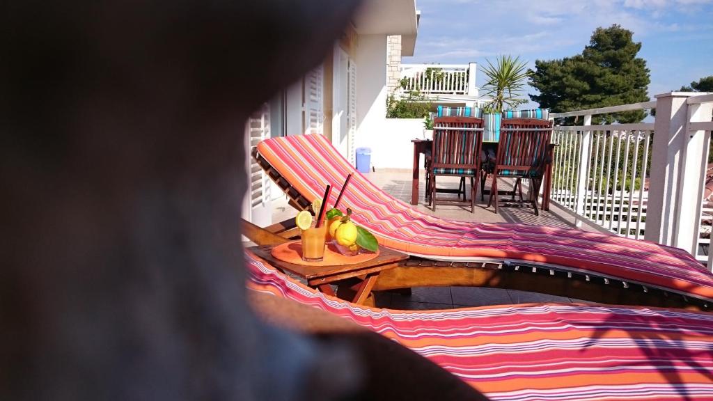 Balkón nebo terasa v ubytování Apartments Mare