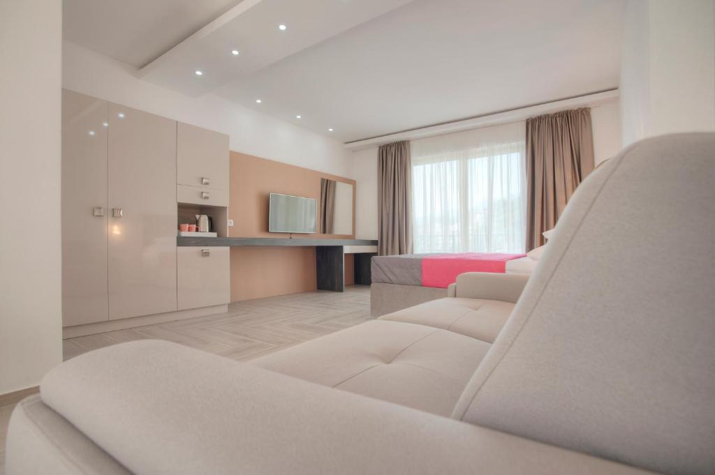 Kuchyň nebo kuchyňský kout v ubytování Guest House Pržno Bay
