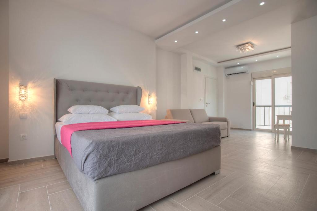 Postel nebo postele na pokoji v ubytování Guest House Pržno Bay
