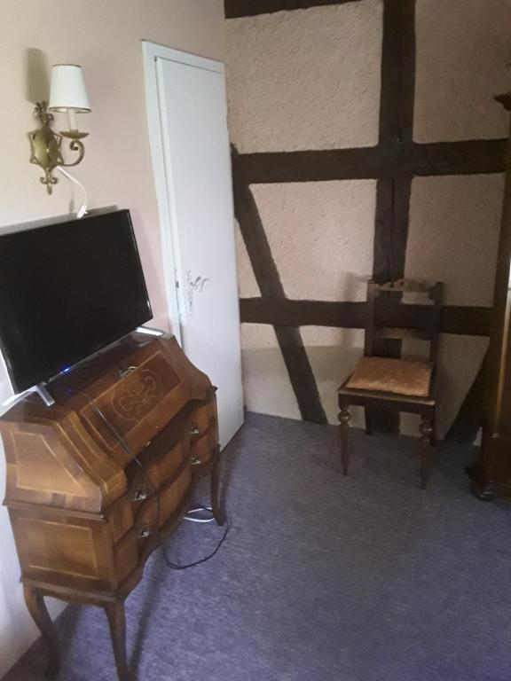 TV a/nebo společenská místnost v ubytování Hotel Feiler