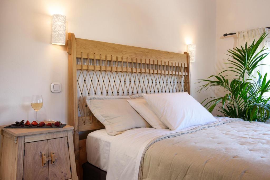 Postel nebo postele na pokoji v ubytování Corfu Seaview Maisonette - Sopra il Mare