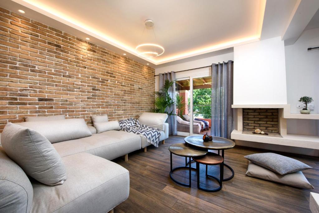 Posezení v ubytování Corfu Seaview Maisonette - Sopra il Mare