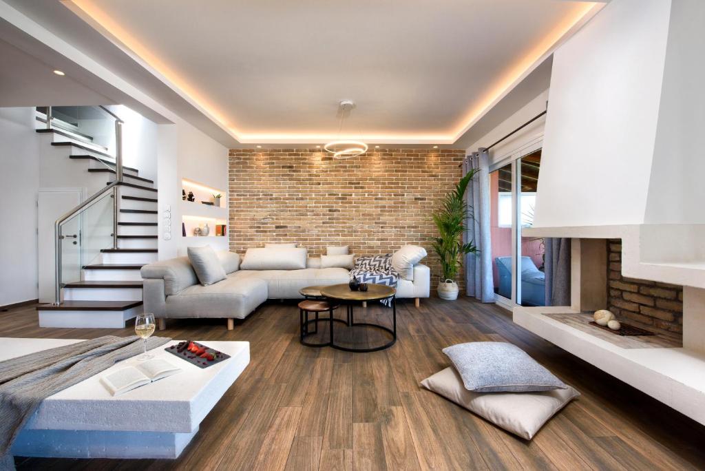 Posezení v ubytování Corfu Seaview Maisonette - Sopra il Mare