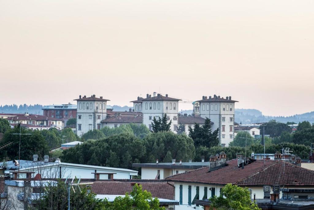 Widok na miasto Montelupo Fiorentino z tego apartamentu