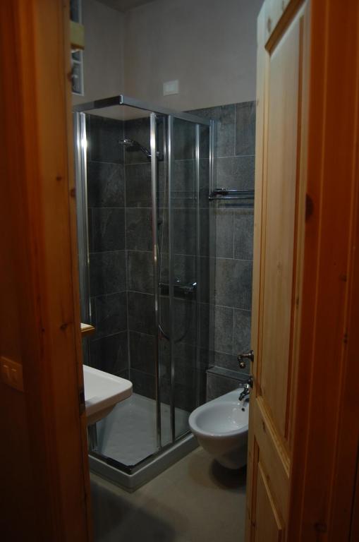 Koupelna v ubytování B&B Al Mulino