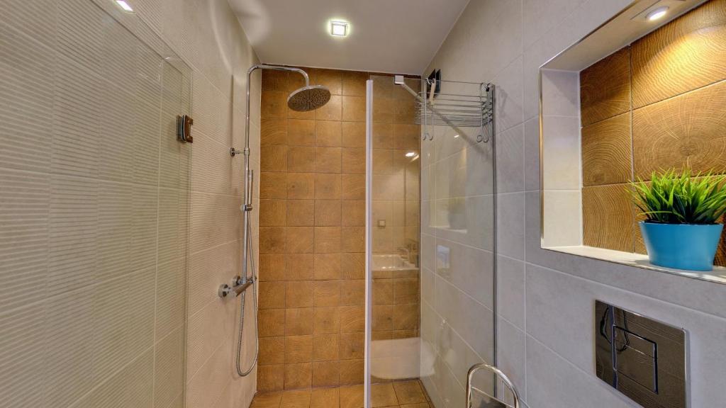 Koupelna v ubytování Family Hotel LAXO