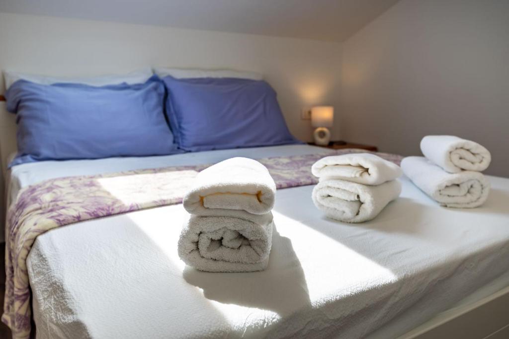 Postel nebo postele na pokoji v ubytování Apartman Dunatov