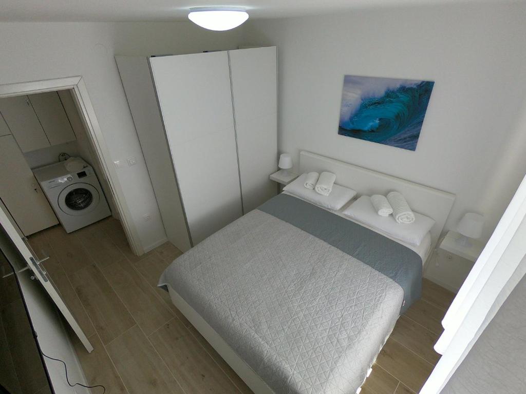 Postel nebo postele na pokoji v ubytování Apartman Matej -Selce
