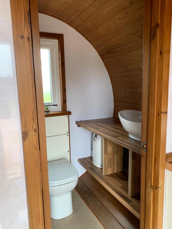 Koupelna v ubytování AC/DC Glamping