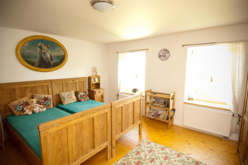 Postel nebo postele na pokoji v ubytování Vila Rudi