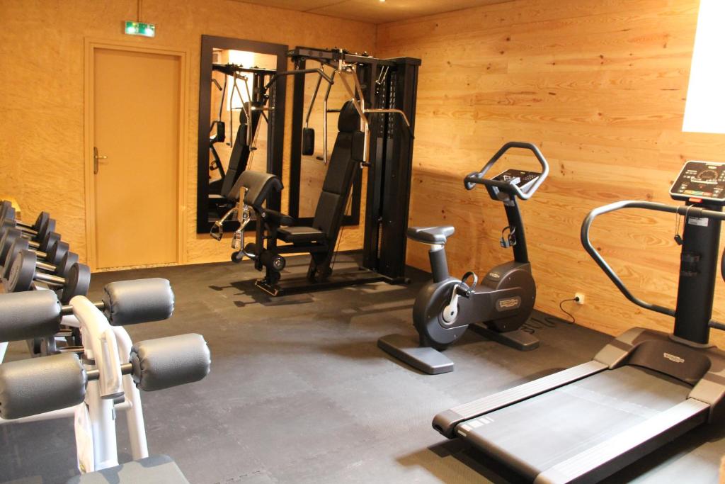 Fitness centrum a/nebo fitness zařízení v ubytování Château de Béguin